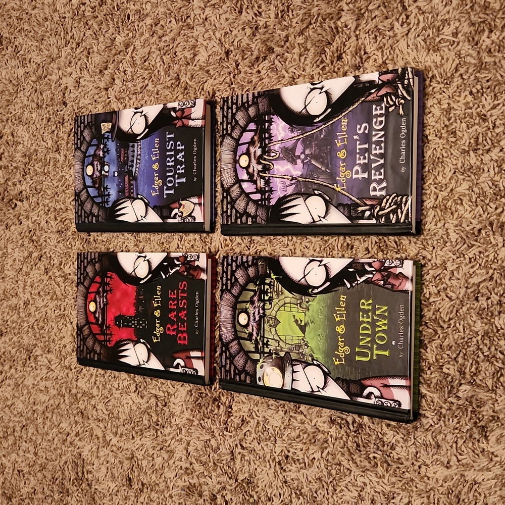 Edgar & Ellen Hardback Books - Rare Beasts, Tourist Trap, Under Town & Pet's Rev